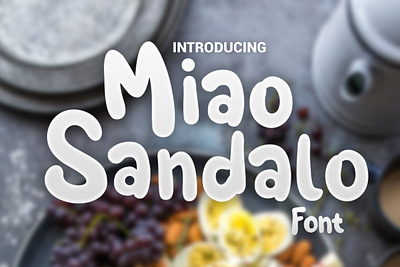 Miao sandalo Font 3dsmax modelling design exebithion font font awesome font family graphicriver illustration logo opentype product product design styling font