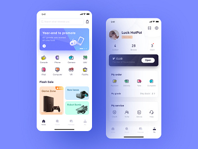 Rental platform App app design icon illustration mobile ui ux