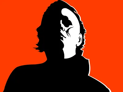 Michael Myers | Weekly Warm-ups art creative design dribbbleweeklywarmup fiction flat halloween horror identity illustration michael michael myers minimalist myers poster spooky vector