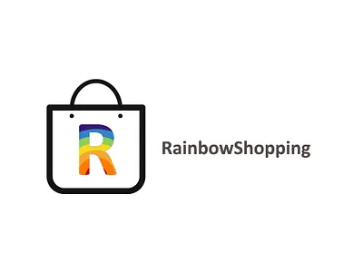 rainbowshopping concept art branding concept creative design illustration logo minimalim ui ux work