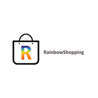 rainbowshopping concept art branding concept creative design illustration logo minimalim ui ux work