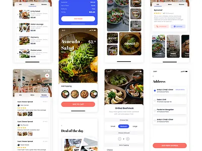 EAT ME - Food Delivery App UI Kit app design banking booking booking app clean ui cook delivery finance food food app food delivery food delivery app food order food ordering app mobile app order ui design ui kit ui ux user interface
