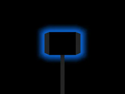 Thor Movie Poster hammer illustration marvel minimal movie poster movio neon thor