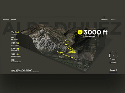 Rally ARKit route segment exploration app ar arkit art direction concept creative direction design development interface ios app ios development mapbox mapping mobile mobile app rally interactive ui ux vr xr