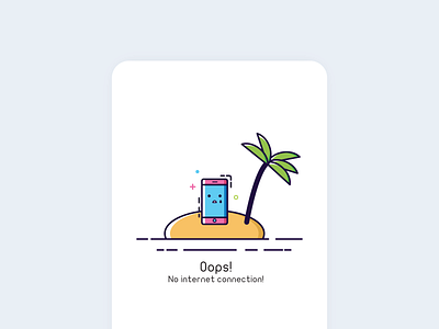Empty State Illustration design error illustraion no connection ui