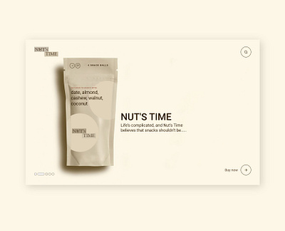 Nut's Time Concept branding flat icon minimal ui ux web