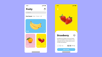 Fruity App app branding design interface ui ui design uidesign uiux uiuxdesign ux uxdesign