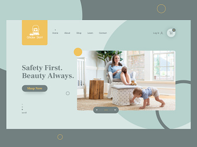 Glider Skirt - landing page mockup hero landingpage ui ux website wordpress