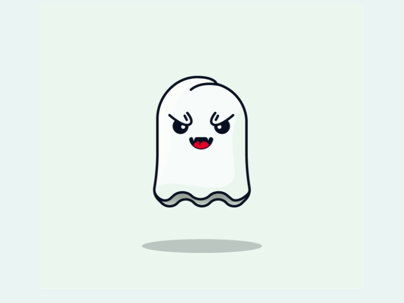 Boo! animated animatedgif animation character character animation creepy cute flat ghost ghostbuster ghostbusters gif halloween halloween illustration icon illustration logomark new rebound scary