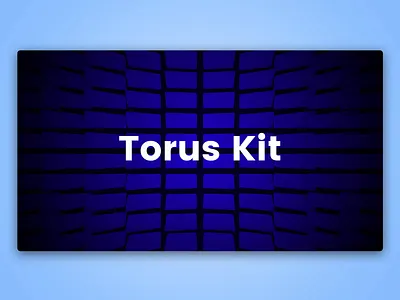 Torus Kit Experiments animation blocks bootstrap css flat html interaction landing torus kit ui