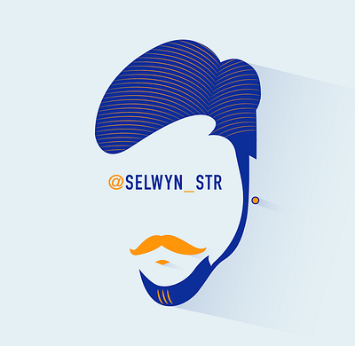 MINE branding character colors design eye face fashion icon id illustraion illustration logo mustache vector