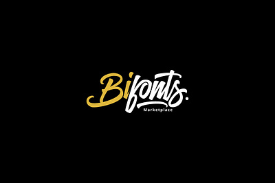 Bifonts.com branding hand drawn handmade handwriting illustration illustrator logo market marketing marketplace typography vector