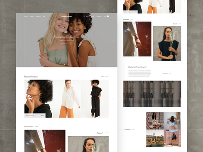 Tribe Alive Redesign clean contrast design e commerce fashion homepage ui ux web white