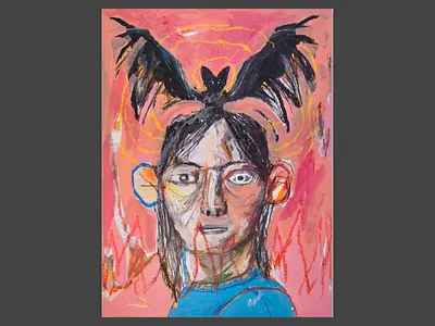 Revolver under the pillow acrylics character colorful halloween halloween bash halloween design halloween flyer illustration painting texture