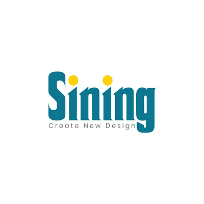 SINING branding design illustration illustrator logo minimal typography vector web banner website