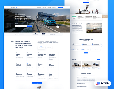 Landing page for an auto platform! auto branding cars design ecommerce ui ux web web design website