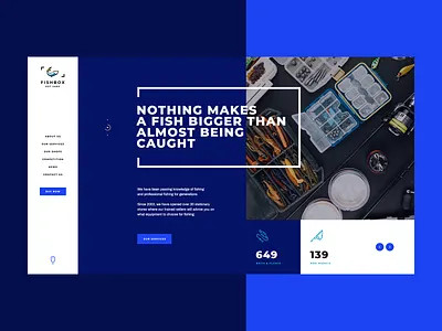 FishBox 🐟🐠 branding fish fishing illustration landingpage onepage poland theme ui ux web webdesign webdesigner website wordpress