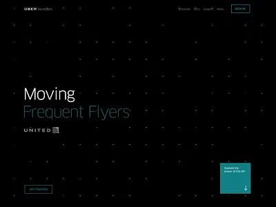 Uber Developers Website by Mark Lamb for Uber