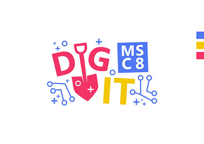 DIG IT branding digital illustration it logo meetup mining vector