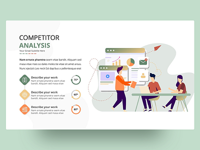 Competitor Analysis Free PowerPoint Slide analysis analytics business clean clear colors competitor creative design finance free freebie illustration infographic inspiration investment powerpoint template presentation slides work