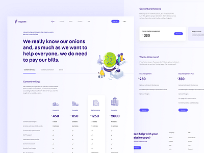 Pricing page - CopyLabs clean figma marketing site pricing page pricing plan pricing table ui design