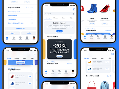 Luxury e-commerce iOS UI kit – Set 6 app ecom ecommerce infectedcell ios luxury minimal modern ui ux