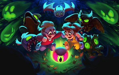 GHOSTBALL character cover artwork game gameart illustration