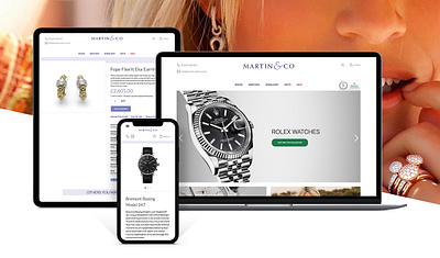 Martin & Co. ecommerce jewellers web design web development web hosting