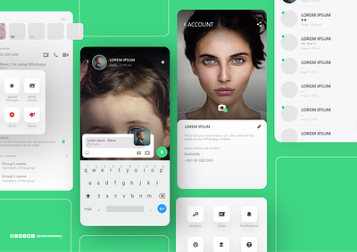 WhatsApp Redesign Concept app design minimal ui ux whatsapp