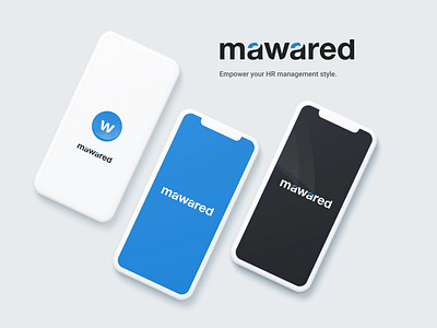 Mawared app branding design flat icon illustrator logo minimal type vector