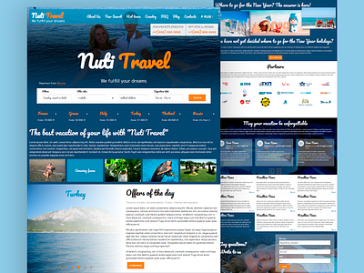 Website of Travel Company business landing company design homepage design homepagedesign product prototype startup travel travel agency