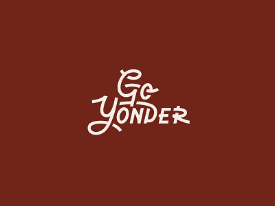 Go Yonder branding brandmark custom type film lettering logo logotype script type typography