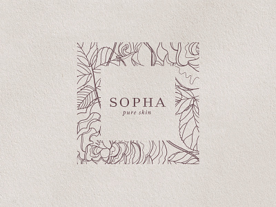 Sopha skincare logo design brand design brand identity branding elegant logo logo design logotype natural organic skin skincare