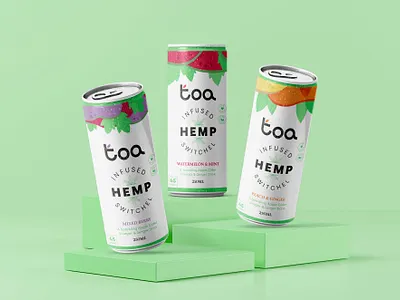 TOA hemp colourful design drink design drink packaging food and drink food branding food packaging packaging packaging design packagingdesign packagingdesigncompany product packaging