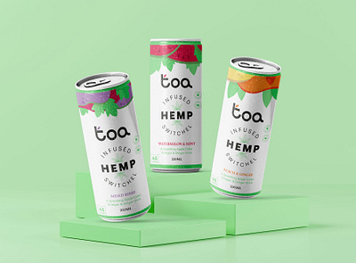 TOA hemp colourful design drink design drink packaging food and drink food branding food packaging packaging packaging design packagingdesign packagingdesigncompany product packaging