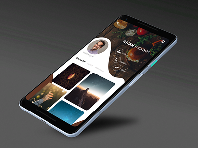 Profile Page app design ui ux