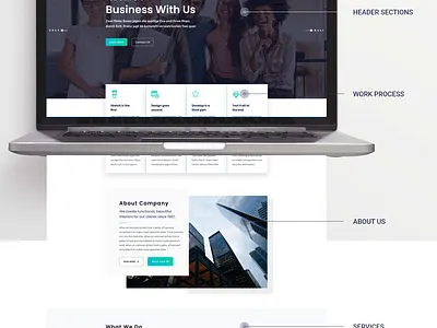 Free Devdesign Landing Page Ui adobe xd bootstrap brand design branding clean creative design devdeisng studio download free freebie freebies landing page marketing modern ui uidesign uiuxdesign website design xd