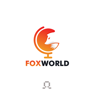 fox world animal art brandidentity fox fox word logo logodesigner logodesigns word