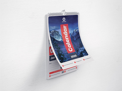 2020 Calendar Template branding calendar calendar 2020 calendar design corporate creative design graphic photoshop print print ready professional