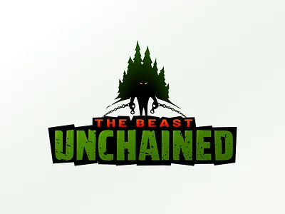 The Beast Unchained bike brand design event logo mtb trees