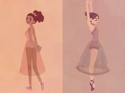 GIRLS character classical illustration painting vector