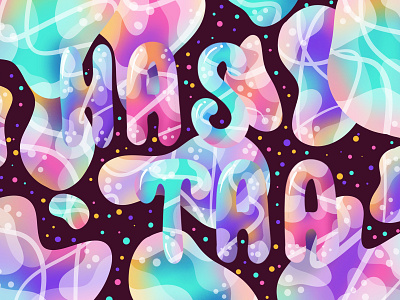 Colorful Illustration design dribbble graphic design illustration lettering modern illustration myicon