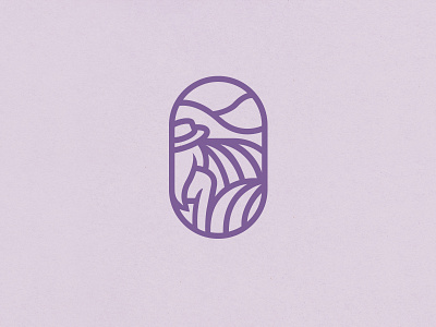 Lavender fields fields girl lavender logo logotype