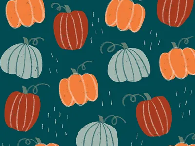 Pumpkin Pattern design fall halloween illustration ipad pattern pattern design patterns procreatee pumpkin design pumpkin pattern pumpkins surface design surface pattern surface pattern design