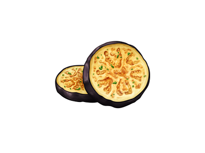 Eggplant Slices eggplant food icon june oven