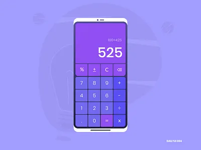 Calculator - DailyUI 004 calculator calculator app calculator ui daily ui 004 dailyui simple design