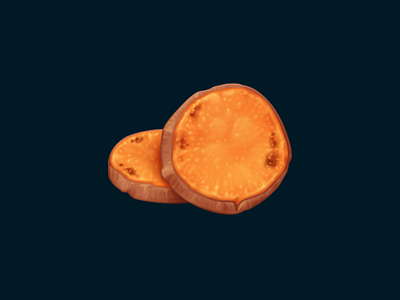 Sweet Potato Slices food icon june oven slice sweet potato