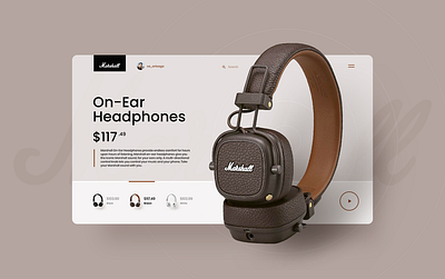 Marshall concept design diseño gráfico headphone inspiration interface landingpage marshall redesign sound template uidesign webpage website