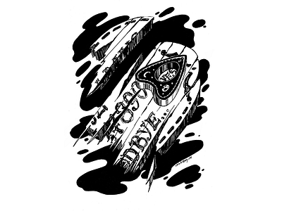 Injured, inktober 2019, day 29 black black and white drawing drawing challenge drawing ink hand drawing illustration ink inktober inktober 2019 ouija ouija board