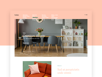 Furniture design ui ui design ux ux design web design